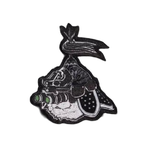 Tactical Panda Head 'Night Vision Goggles' Embroidered Velcro Patch