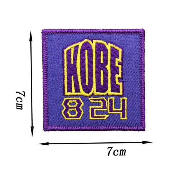 Sports 'Kobe 8 and 24 Logo' Embroidered Velcro Patch