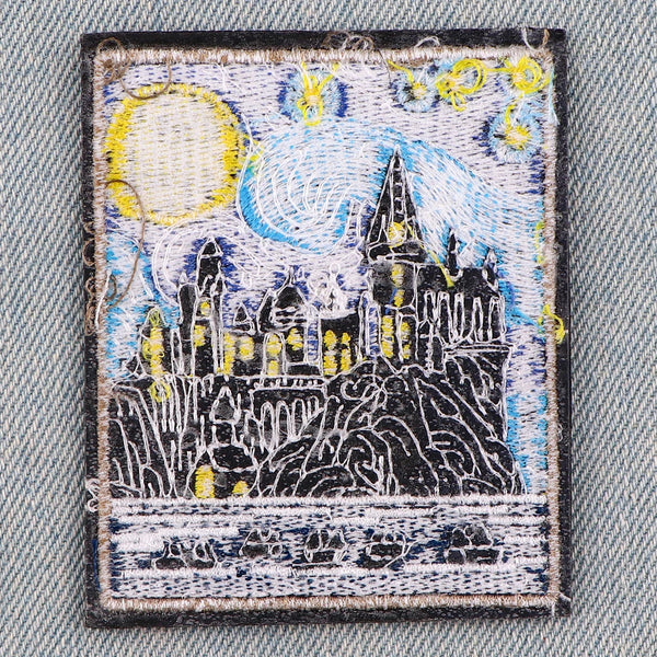 Van Gogh 'Starry Night Castle' Embroidered Patch