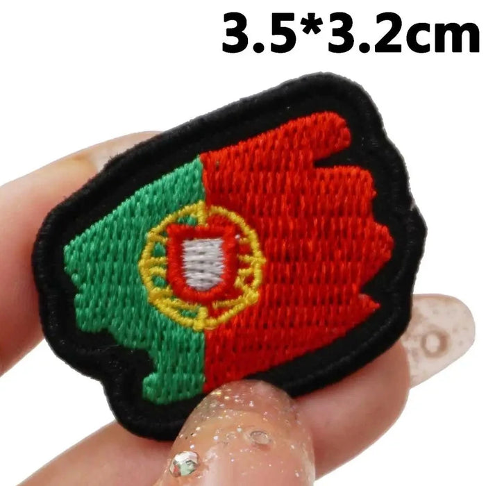 Small Flag 'Portugal' Embroidered Patch