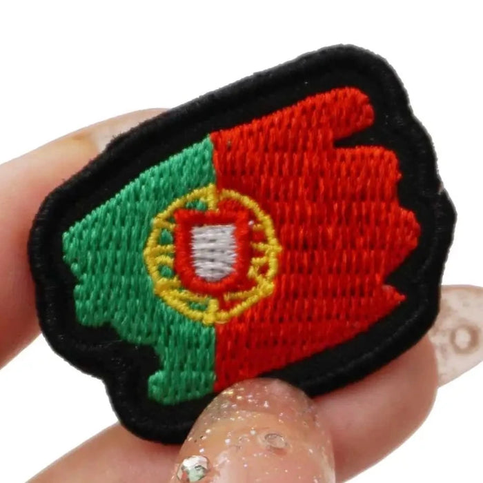 Small Flag 'Portugal' Embroidered Velcro Patch