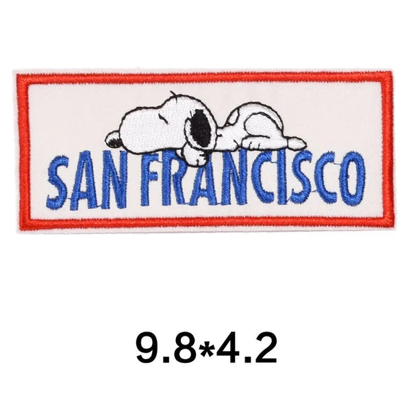 The Peanuts Movie 'Lazy Snoopy | San Francisco' Embroidered Patch