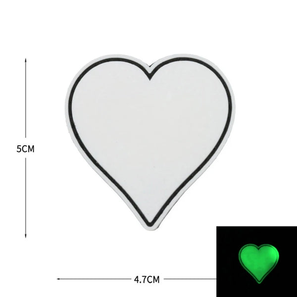 Playing Card Symbol 'Heart' PVC Rubber Velcro Patch