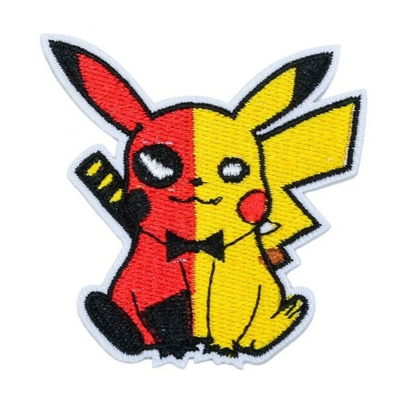 Pocket Monster 'Pikachu x Deadpool' Embroidered Patch