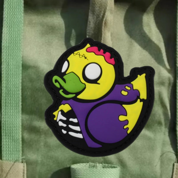 Zombie Duck PVC Rubber Velcro Patch