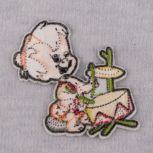 The Flintstones 'Bamm-Bamm | Playing Drum' Embroidered Patch