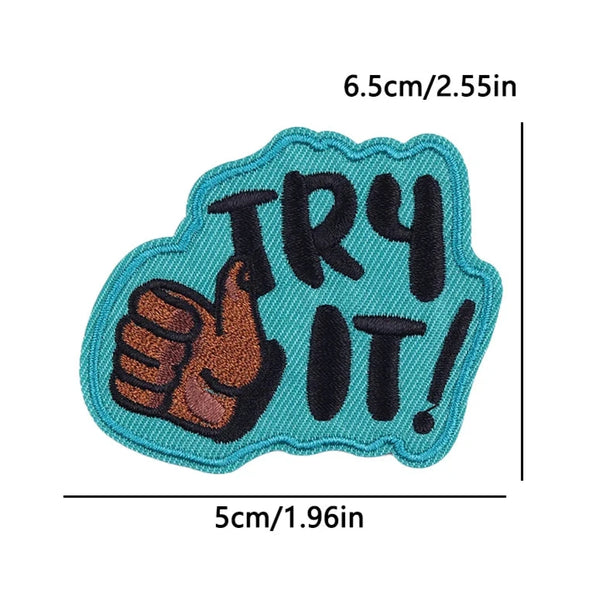 Approved Hand Sign 'Try It' Embroidered Patch