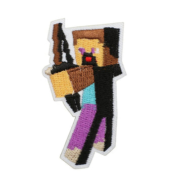 Minecraft 'Steve | Bow and Arrow' Embroidered Patch