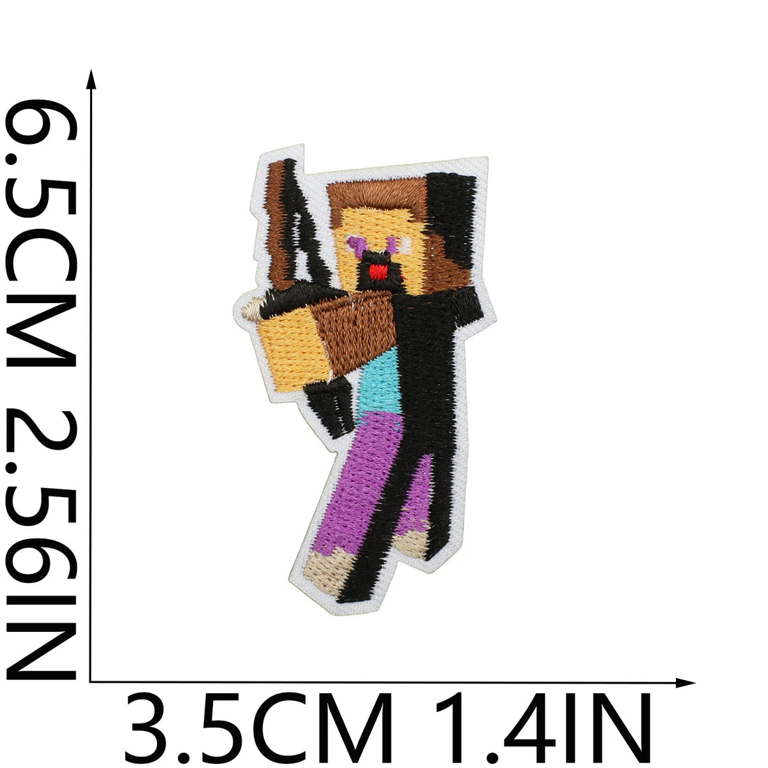 Minecraft 'Steve | Bow and Arrow' Embroidered Patch