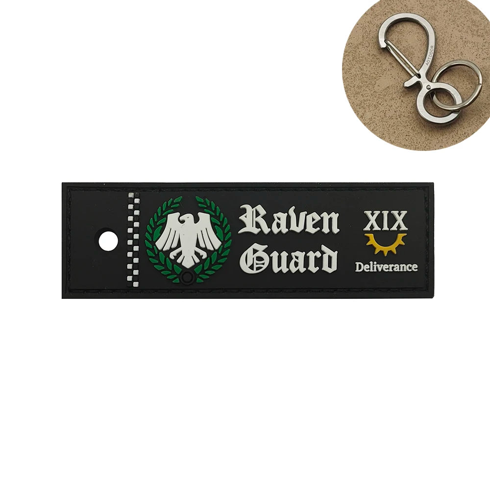Warhammer 'Raven Guard XIX' PVC Rubber Velcro Patch