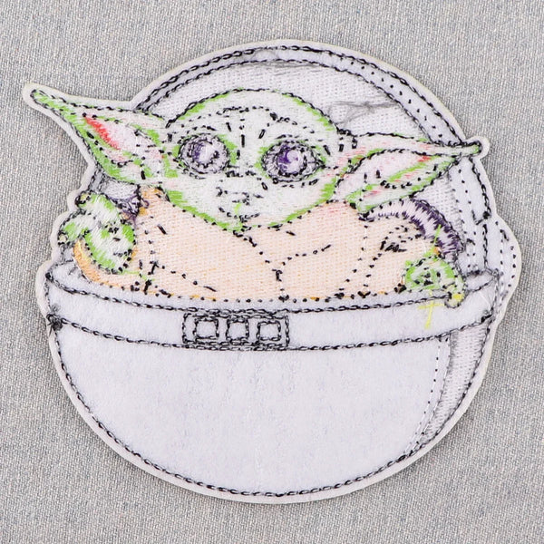 Empire and Rebellion 'Baby Yoda | Spaceship' Embroidered Patch