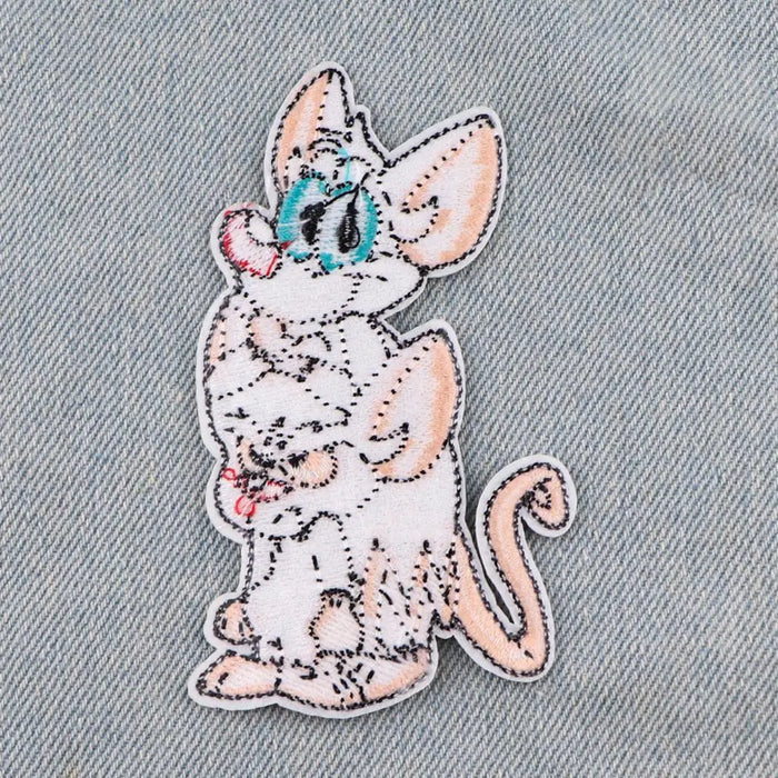 Pinky and the Brain 'Silly Rats' Embroidered Patch — Little Patch Co