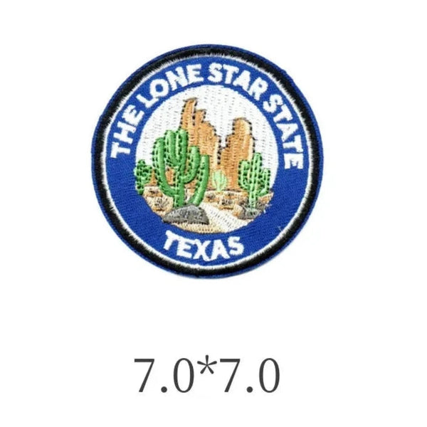 The Lone Star State Texas 'Desert | Round' Embroidered Patch