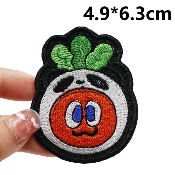 Cute Panda Fruit Embroidered Patch