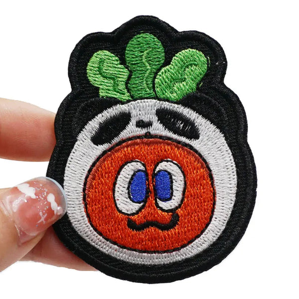 Cute Panda Fruit Embroidered Patch