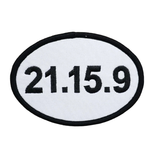 Military Tactical '21.15.9 CrossFit Fitness Formula' Embroidered Velcro Patch