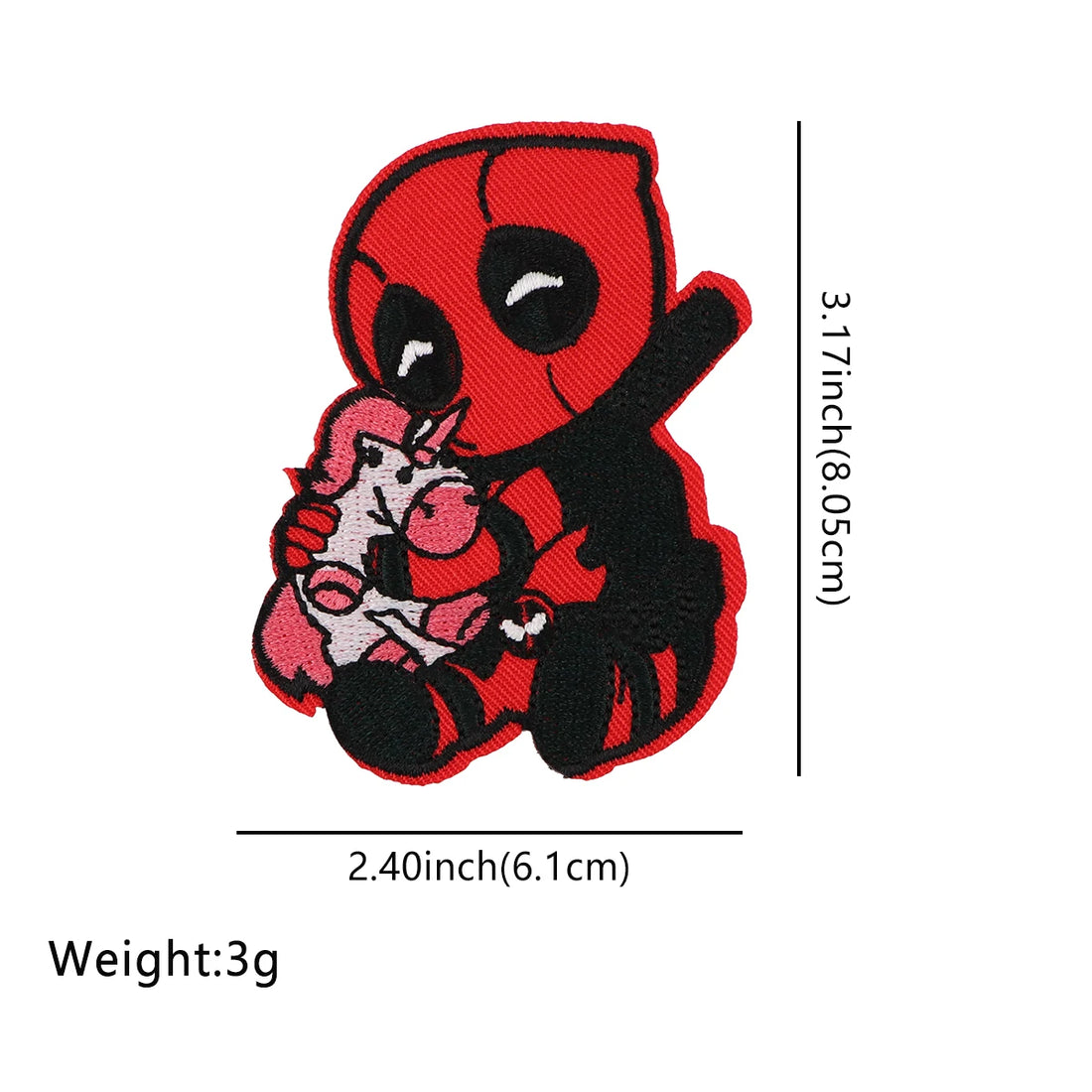 Deadpool 'Hugging Unicorn 1.0' Embroidered Patch