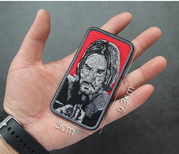 John Wick 'Portrait' Embroidered Velcro Patch