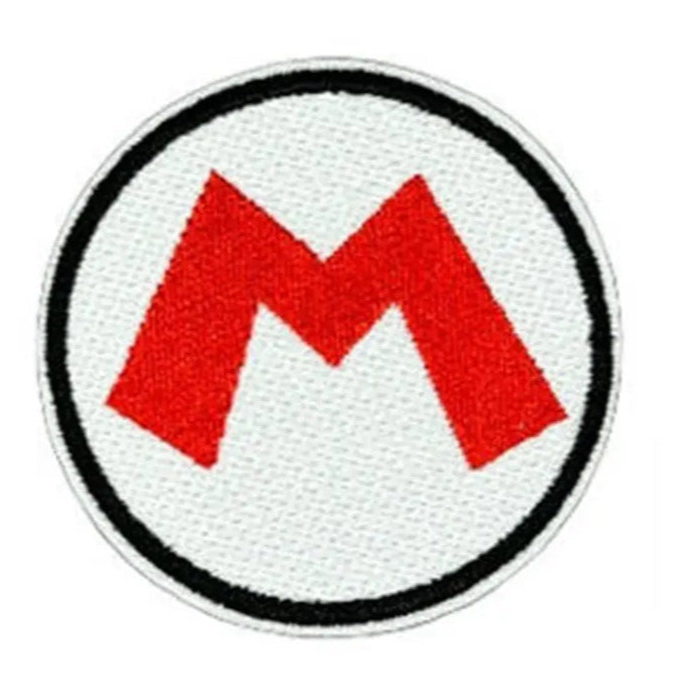 Mushroom Kingdom 'M Logo | Round' Embroidered Patch