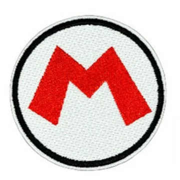 Mushroom Kingdom 'M Logo | Round' Embroidered Patch