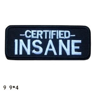 Music 'Certified Insane' Embroidered Patch