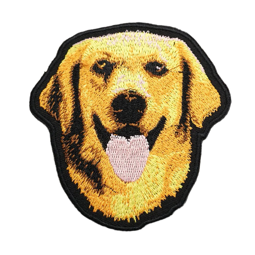 Golden Retriever 'Head' Embroidered Velcro Patch