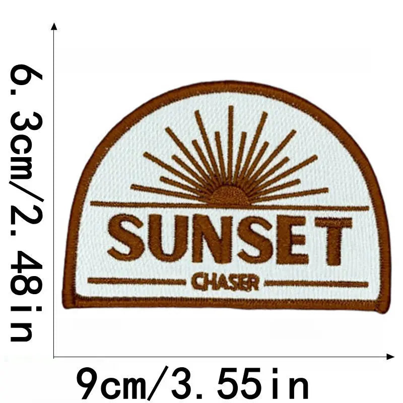 Sunset Chaser Embroidered Patch