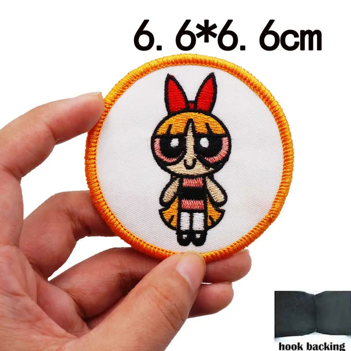 The Powerpuff Girls 'Blossom | Round' Embroidered Velcro Patch