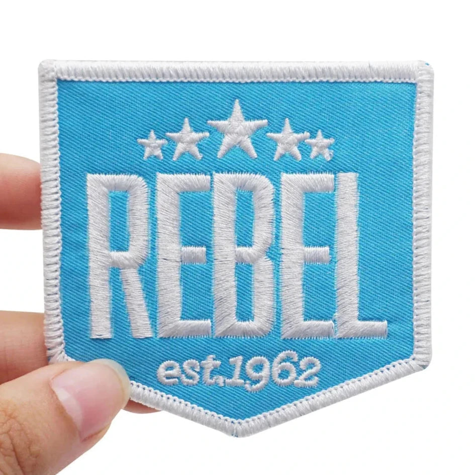 Rebel 'Logo' Embroidered Velcro Patch