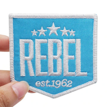 Rebel 'Logo' Embroidered Velcro Patch