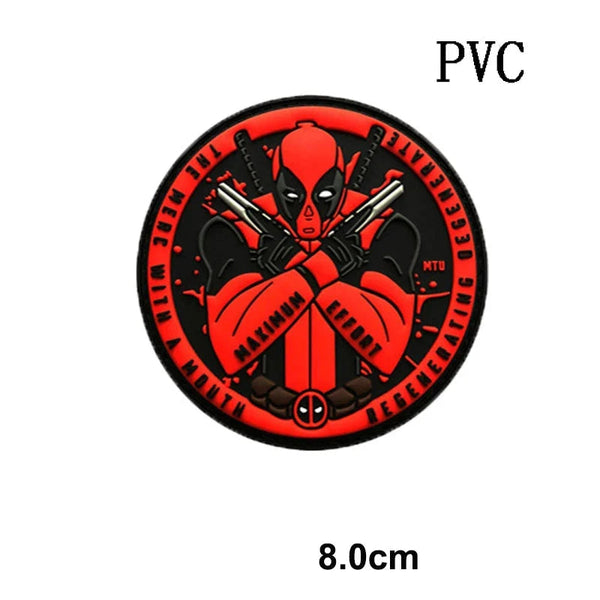 Deadpool 'The Merc with a Mouth | Maximum Effort' PVC Rubber Velcro Patch