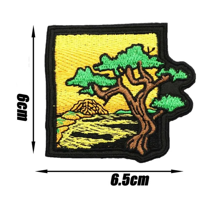 Living Tree Bonsai 'Portrait' Embroidered Velcro Patch