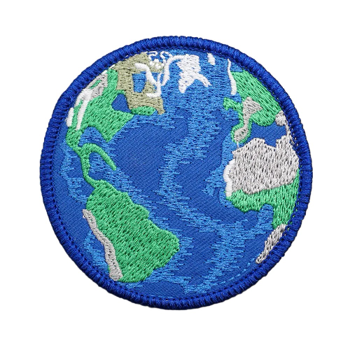 Planet Earth Embroidered Velcro Patch