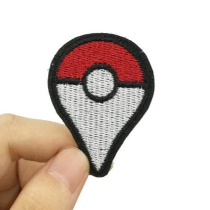 Pocket Monster 'Pokeball Map Pin' Embroidered Patch