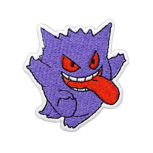 Pocket Monster 'Gengar | Tongue Out' Embroidered Velcro Patch