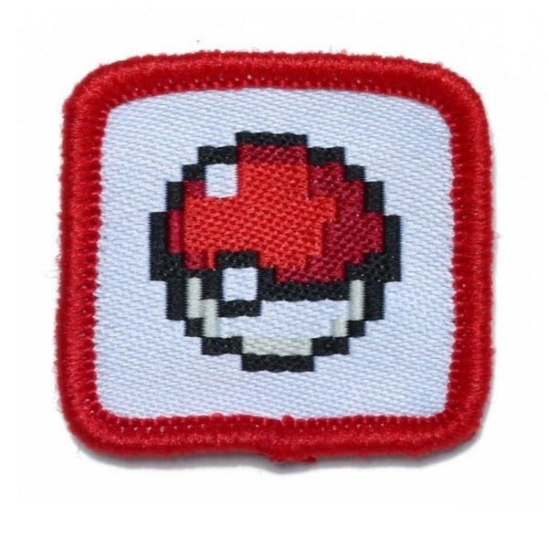 Pocket Monster 'Cute Pixel Pokeball' Embroidered Patch