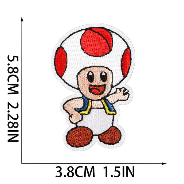 Mushroom Kingdom Bros. 'Red Toad' Embroidered Patch