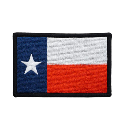 Texas Flag Embroidered Velcro Patch