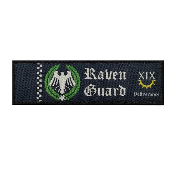 Warhammer 'Raven Guard XIX' Embroidered Velcro Patch