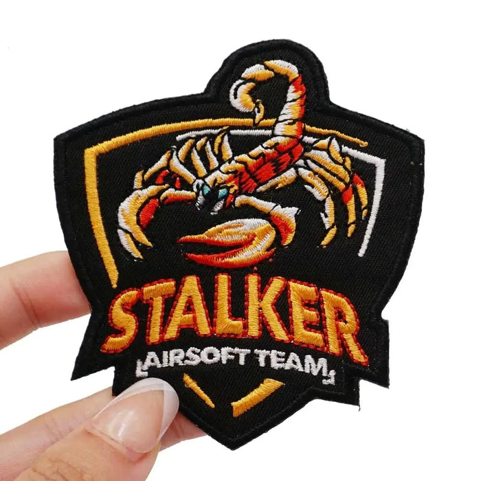 Cool 'Stalker Airsoft Team Logo' Embroidered Velcro Patch