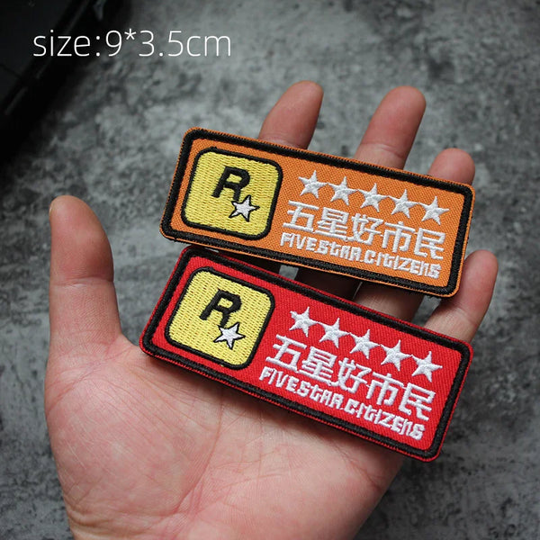 Rockstar Games 'Five Star Citizens' Embroidered Velcro Patch