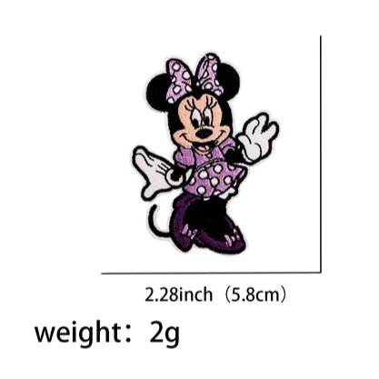 Minnie Mouse 'Surprised' Embroidered Patch