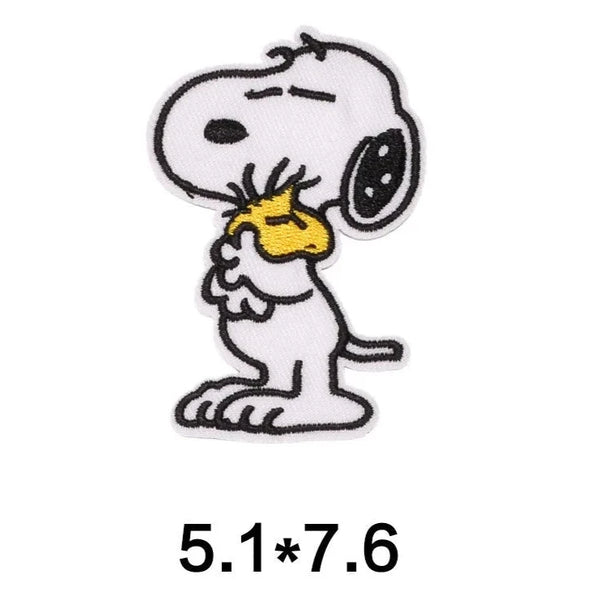 The Peanuts Movie 'Snoopy Carrying Woodstock' Embroidered Patch