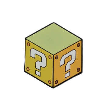 Super Mario Bros. 'Question Block Box | Mini' PVC Rubber Velcro Patch