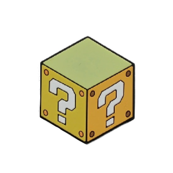 Mushroom Kingdom Bros. 'Question Block Box | Mini' PVC Rubber Velcro Patch