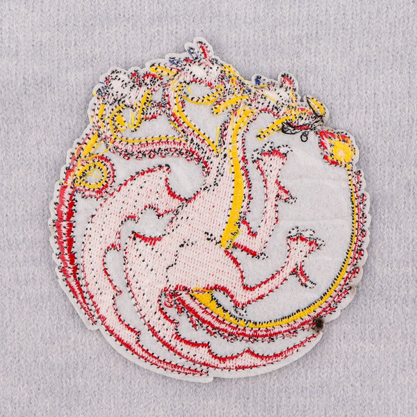 Mushu x Targaryen Embroidered Patch