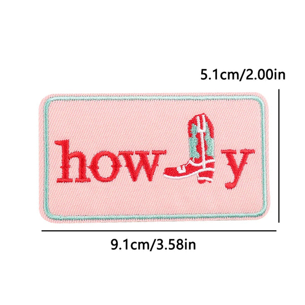 Howdy 'Boot' Embroidered Patch