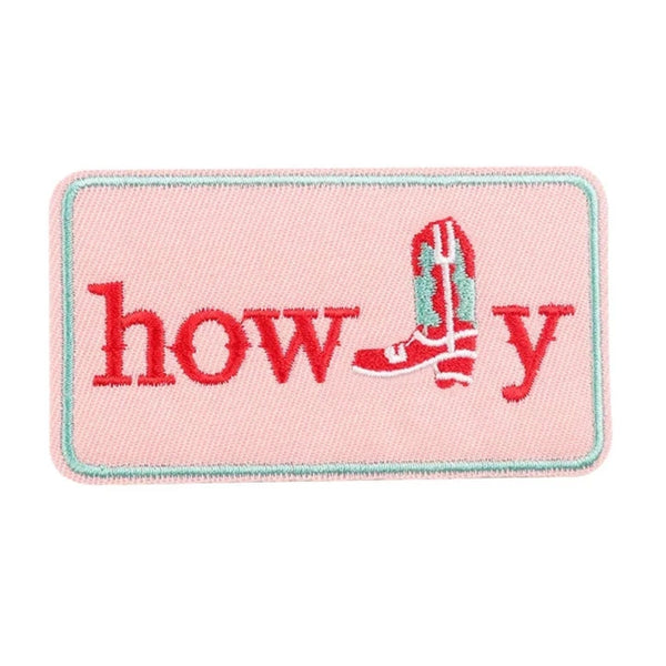 Howdy 'Boot' Embroidered Patch