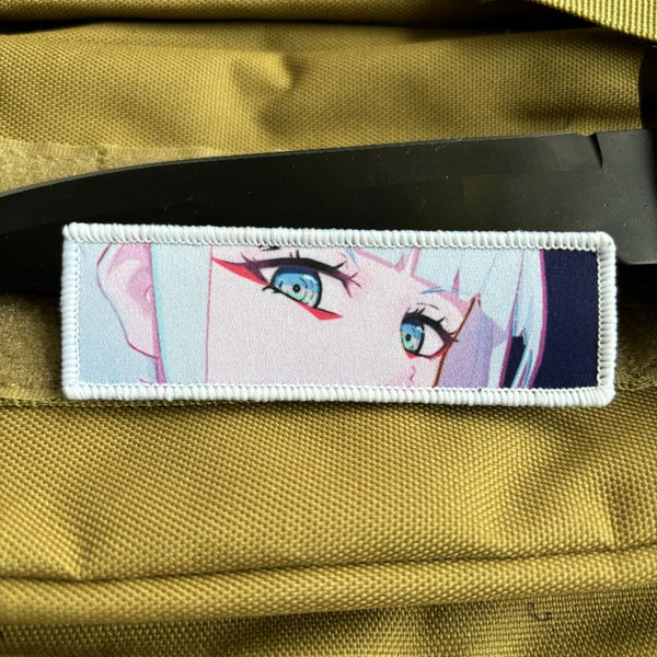 Cyberpunk 'Lucy | Side Look Eyes' Embroidered Velcro Patch