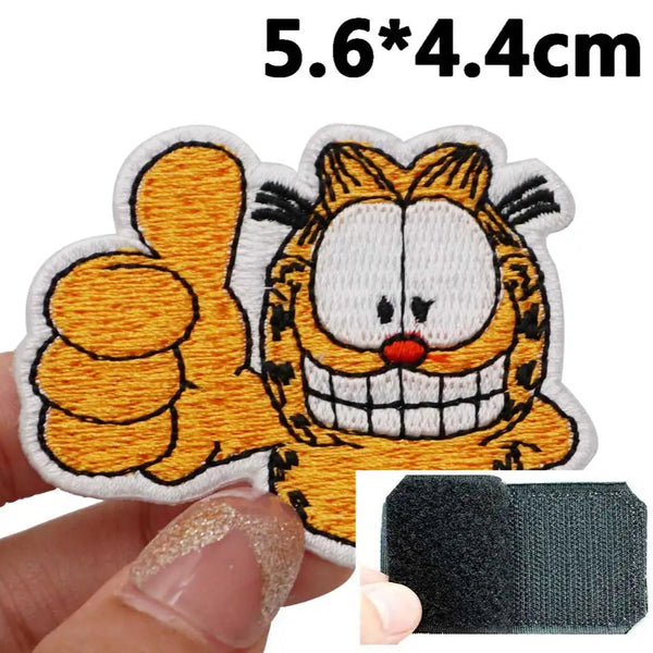 Garfield 'Approved' Embroidered Velcro Patch